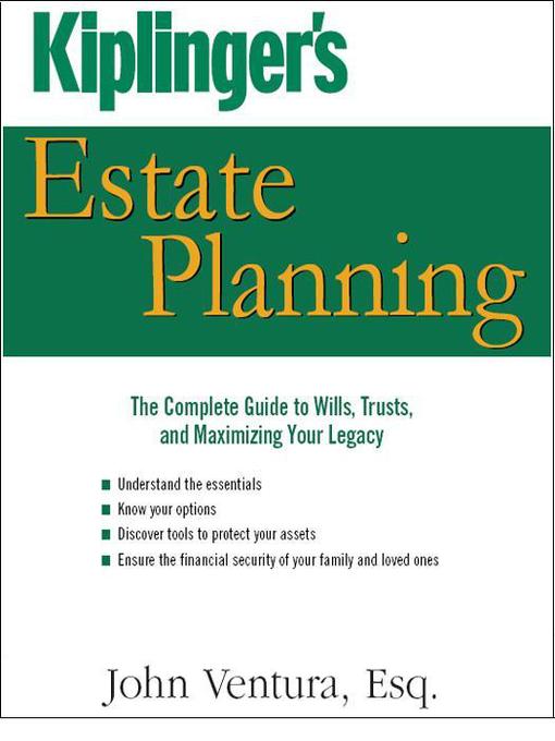 Title details for Kiplinger's Estate Planning by John Ventura - Available